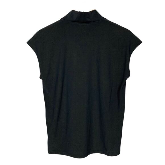 Buffalo David Bitton Blouse Sleeveless Top Black Stretchy Knit V-Neck Women's S - Picture 5 of 5